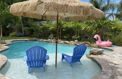 Palm Harbor House | "Private Pool Oasis 3-Min Walk to Crystal Beach Tropical Escape"