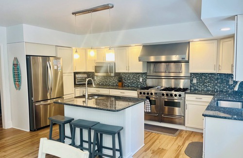 West Cape May House | Relax at this Cape Escape Pool & Spa, Lower Unit, 4 Bed 2.5 Bath, Expansive Deck