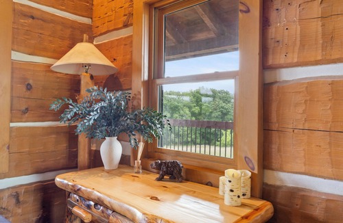 Powell Cabin | Rising Sun Ranch - Log Cabin on 25 Acres, Hot Tub, Fire Pit,Ponds & Sunset Views
