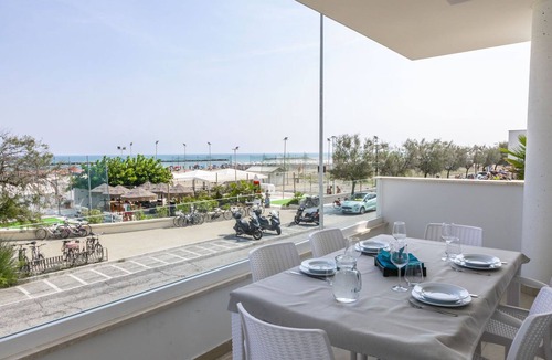 Senigallia Apartment | Sea view apartment in Senigallia with furnished balcony and parking space