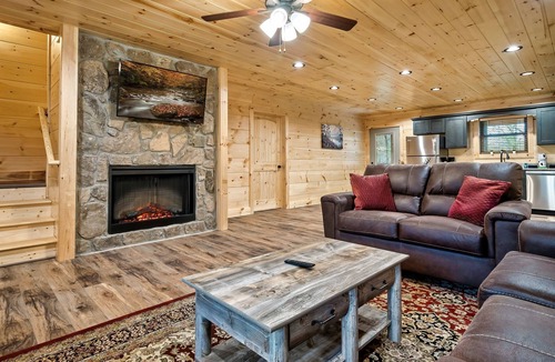 Sevierville Cabin | Secluded Cabin | Hot Tub, Arcade & Fire Pit