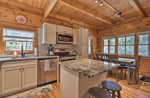 Purlear Cabin | Secluded Creekside Cabin w/Hot Tub, Screened Porch