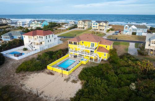 Southern Shores House | Semi Ocean Front Luxury Home Pool Spa Game Room