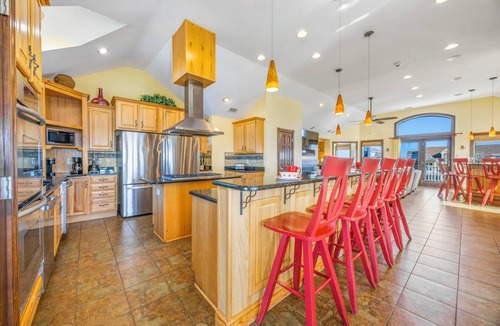 Ocean Isle Estates House | Semi-Oceanfront Premier Home w/Pool, Hot Tub, Elevator, Game Room, and Theater