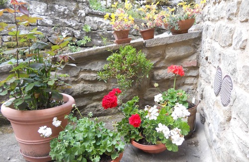 Raggiolo House | Small renovated stone villa with garden.