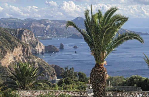 Lipari Apartment | Sol Levante - fully equipped studio with sea, volcano & Etna views