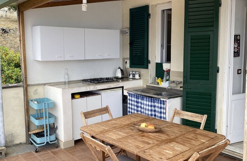 Sori Apartment | Sori - Italian Riviera: Attic with panoramic sea view and pool