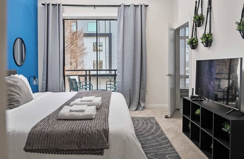 First Ward Apartment | Spacious 2BD with Private Balcony and Free Parking 1
