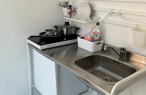 Salerno Apartment | Studio with kitchenette and balcony 3 minutes from the station and port