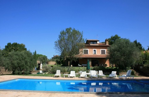 Corchiano Villa | Stunning private villa for 14 guests with WIFI, A/C, private pool, TV, terrace and pets allowed