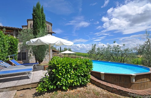 San Sano Villa | Stunning private villa for 8 guests with A/C, WIFI, private pool, TV, patio and panoramic view