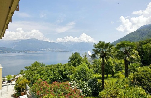Pino Lago Maggiore Apartment | Tastefully furnished 2½-room apartment in a beautiful villa with pool