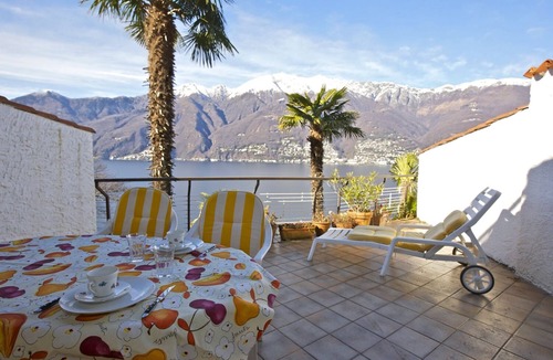 Pino Lago Maggiore Apartment | Tastefully furnished 2-room apartment with large terrace & dream lake view