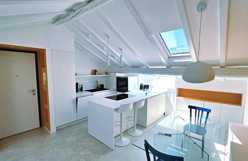 Savona Apartment | The Attic Room on Niella Street, in the city center and near the sea