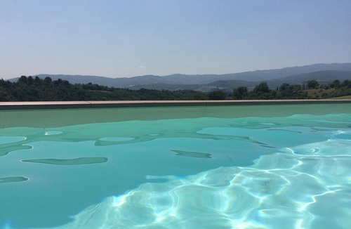 Poppi House | Tuscan farmhouse on own hill, peaceful, pool, terrace, views, Wi-Fi, cleanair
