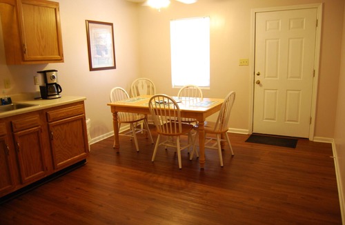 Russell Springs Cabin | Two Bedroom Cabin With Covered Back Deck- no cleaning fees! @LakePointe Resort
