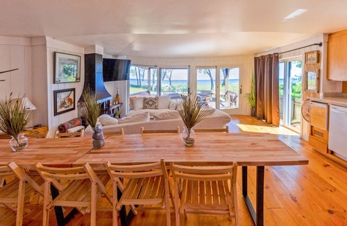 Miller Beach House | Unique lakefront home with amazing views, washer/dryer, deck, & AC