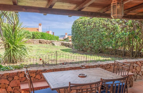 Punta Sardegna Villa | Villa Ari with Sea View, Garden and Shared Pool