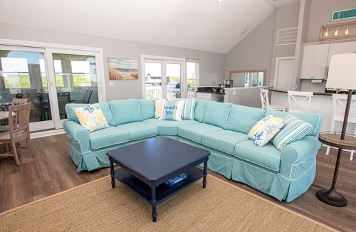 Currituck County House | VOH6, Atlantic Adventure- Semi-Oceanfront, 6 BRs, Pool, Hot Tub, Ocean Views