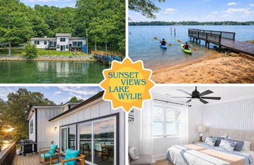 Dixie - Berryhill House | Waterfront | Sunset + Dock Views | Lake Wylie