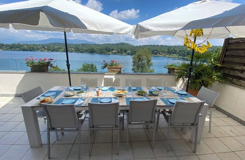 Barza Villa | Waterfront Villa with private dock at Lago di Monate