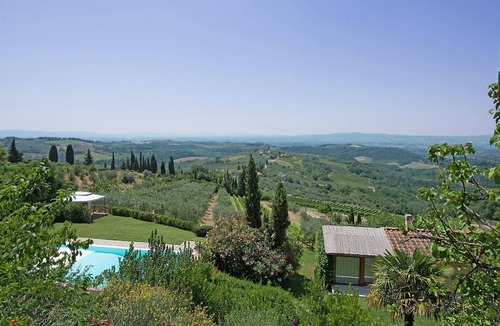 Magliano Villa | Wonderful private villa with A/C, pool, WIFI, TV, balcony, panoramic view, close to Greve In Chianti