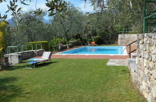 Assenza Apartment | Wonderful lake view with private garden and pool among olive trees