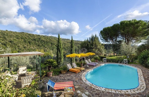 Greve in Chianti Villa | Wonderful private villa for 6 people with private pool, A/C, WIFI, TV, patio and panoramic view