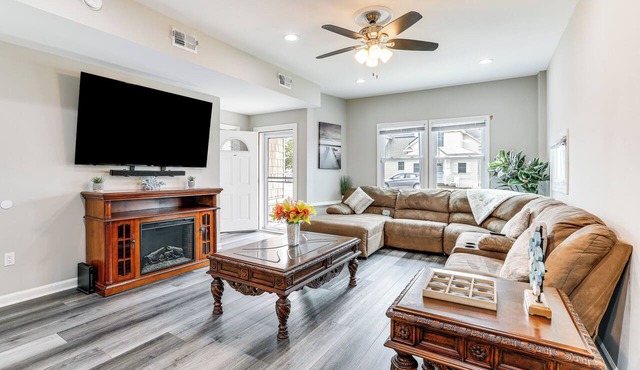 2 Blocks to Beach: Apt w/Grill in Ocean Gate!