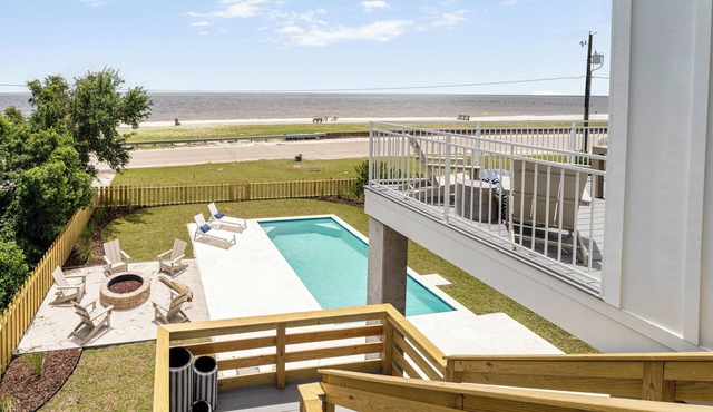 Beachfront Luxury Home - Pool, Firepit, VIEWS!