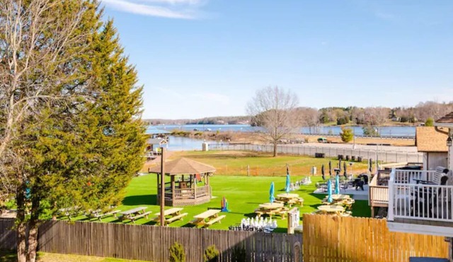 Lake Front next to Brewery with Boat Slip and Tennis Court