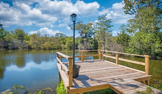 Lakefront Home with Outdoor Pool Table, Firepit, and Grill in Jacksonville