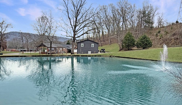New - Private pond stocked with fish - game room - fireplace - 2 acres to explore