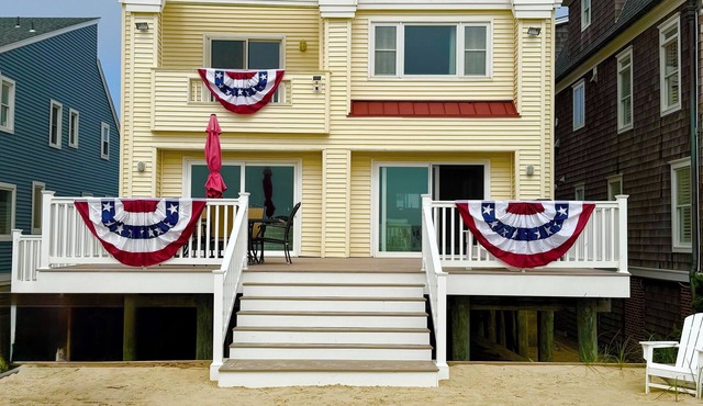 Oceanfront Normandy Beach NJ, Private Beach Access, Luxury Home w/Decks & Views