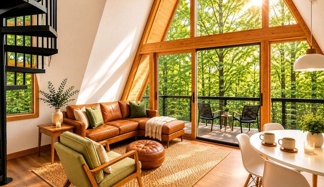 White Oak Haven-Cozy Forest A-frame near Bentonville