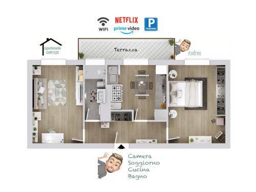 Citta Nuova-Barriera Nuova-San Vito-Citta Vecchia Apartment | 64 m² Apartment ∙ 1 bedroom ∙ 4 guests