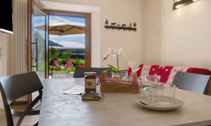 Pont-Saint-Martin Apartment | Apartment 'Agriturismo La Grange - Family' with Mountain View, Wi-Fi and Air Conditioning