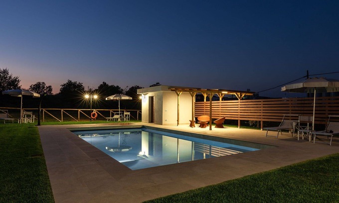 Larciano House | Cosy apartment in villa for 4 people with WIFI, pool, A/C, TV and panoramic view