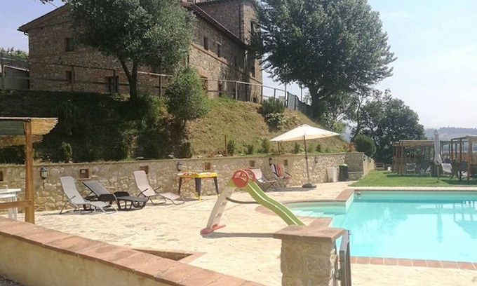 Monte Castello di Vibio Apartment | Gardenia Bedroom Kitchen bathroom 4 Pax