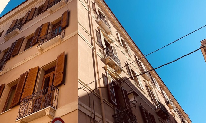 Marina District Apartment | Homerez - Studio 3 km away from the beach for 4 ppl. with balcony at Cagliari