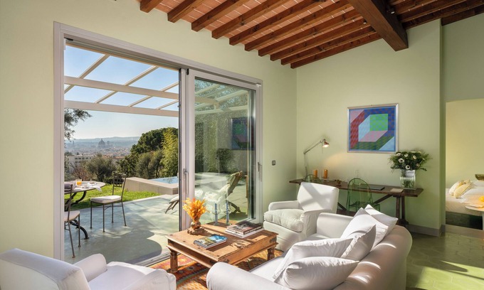 Le Cure House | Villino Arancio, Florence Panorama, small pool surrounded by olive trees