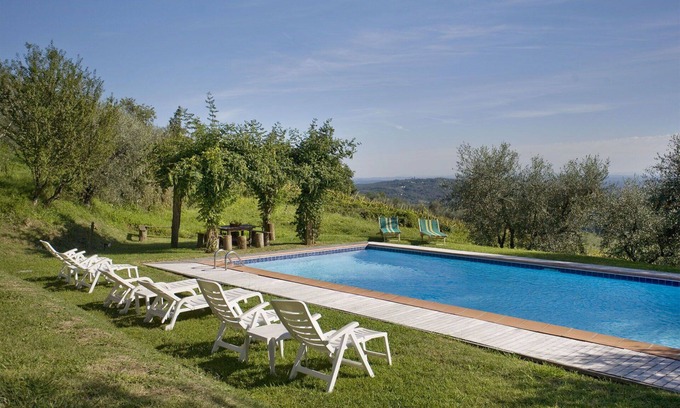 Capannori Villa | Wonderful villa with hot tub, private pool, A/C, WIFI, TV, patio and panoramic view, close to L.